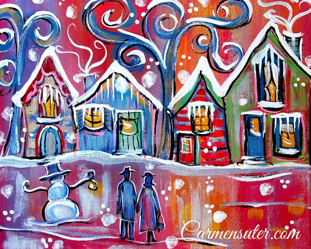 Baby-its-cold-outside-Painting-Barrie-Artist-Carmen-Suter