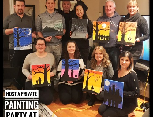 Employee Wellness Program Activity Idea ~ Host a Private Painting Party!