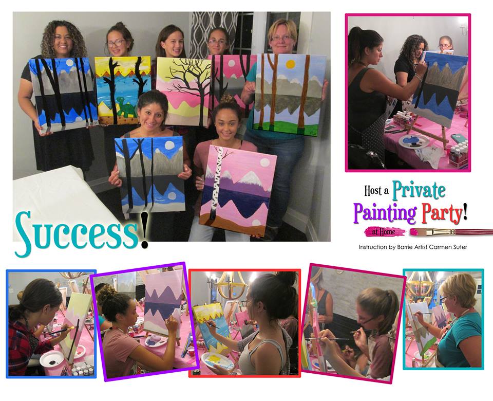 Girls Night Painting Party in Barrie