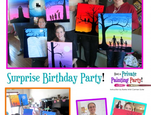 Husband plans Private Painting “Surprise Birthday” Party!
