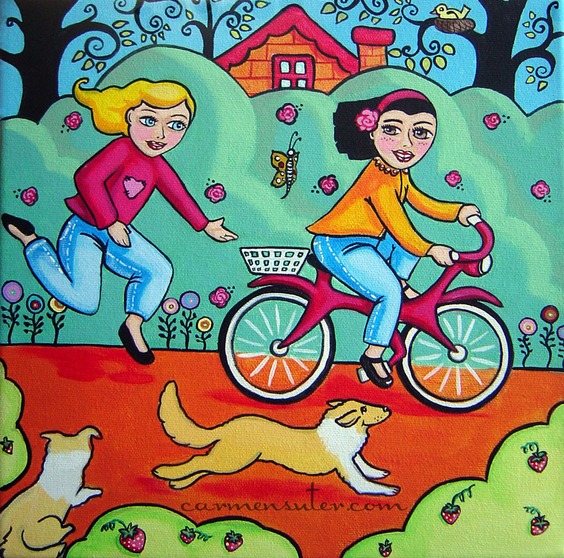 I want to Ride My Bike – 10″x10″ Commissioned Piece